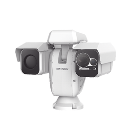 Punta de Poste IP Dual / Térmica 50 mm (384 X 288) + Óptico 40X / 800 mts IR / IP66 / Detección de Temperatura