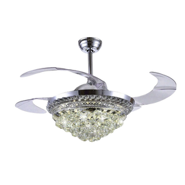 Ventilador de Techo con Luminario LED de  110 V CA 50/60 Hz /  88 W /4500 Lm / 6500 - 4 000 - 2 700 K /3 Tonos de Luz / 1075 mm / 6 Velocidades /No Dimeable.