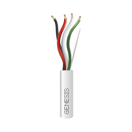 Bobina de 152 Metros / Cable de Cobre / 4x14 AWG / Tipo Audio CMR, CL2R, FT4 / Color Blanco / Para Aplicaciones en Audio / AUDACIOUS