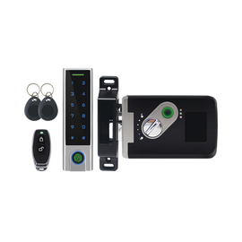 Kit de Cerradura Inteligente / Incluye Teclado y Control Remoto / Soporta Huella, Tarjeta y Contraseña / Teclado Metálico IP65