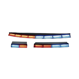 Wingman luces interiores traseras encubiertas de  4 modulos de 3 leds en rojo azul