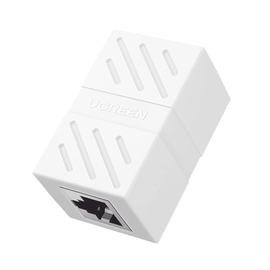 Acoplador (Extensor de Cable Ethernet RJ45 a RJ45) | 1000Mbps | Compatibilidad con Cat7 Cat6A Cat6 Cat5e | Compatible con POE | Ignífugo | ABS | Color Blanco.