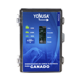 Energizador para Ganado 10,000Volts-2JOULES/ 25,000 metros lineales de protección / Cercas Electrificadas