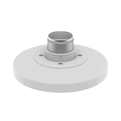 Adaptador tipo Plato necesario para montar en Pared o Techo Cámaras Hanwha serie X y P.