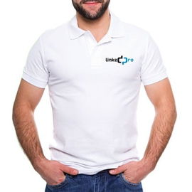 Playera Tipo Polo Color Blanco LinkedPRO Playera Tipo Polo Color Blanco LinkedPRO