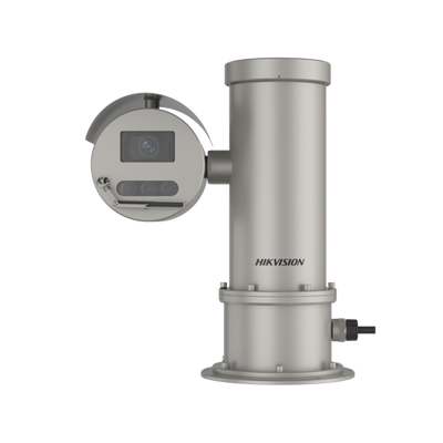 PTZ IP 4 Megapixel / Anti-Explosión / 32X Zoom / IP68 / Anticorrosion / SUS316L / 100 mts IR / Wiper / WDR 120 dB / DARKFIGHTER / Alarmas I/O / Micro SD