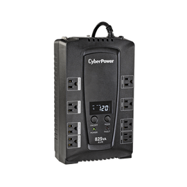 UPS de 825 VA/450 W, Topología Línea Interactiva, Entrada 120 Vca NEMA 5-15P, Tipo Gabinete Compacto, Con 8 Tomas NEMA 5-15R
