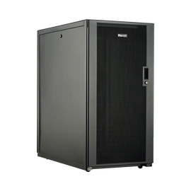 Gabinete Profesional de Telecomunicaciones, de Piso, 24 UR, 600 mm de Ancho y 1070 mm de Profundidad, Color Negro