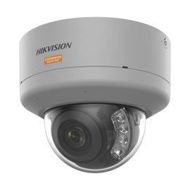 [Dual Light + ColorVu] Domo IP 4 Megapixel / Lente 2.8 mm / Polimero Anticorrosivo (Ideal para Zonas Costeras o Alta Salinidad) / 40 Mts IR + 40 Mts Luz Blanca / 2 Micrófonos Integrados / WDR 130 dB / IP68 / IK10 / Micro SD