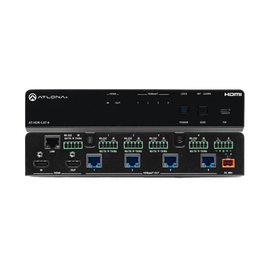 Amplificador de distribución HDBaseT 4K HDR de cuatro salidas