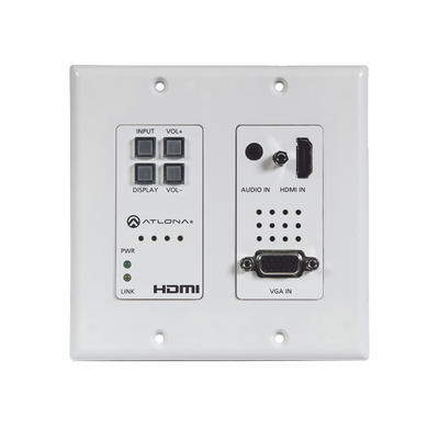HDMI (2 INPUT) PLUS VGA SWITCHER ;  CONTROL ;  AND HDBASET OUTPUT (100 M) DECORA WAL