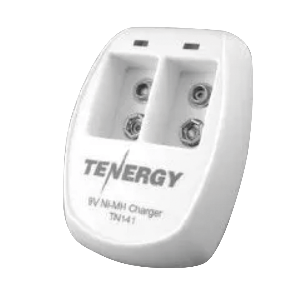 Cargador rápido de 2 compartimientos para baterías Ni-MH; Aplicable en baterías de 9 V