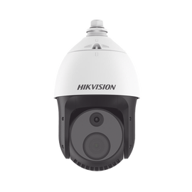 PTZ IP Dual / Lente Térmico 7 mm (384 X 288) / Lente óptico 32X (4 Megapixel) / 100 mts IR / WDR 120 dB / Exterior IP66 / MicroSD