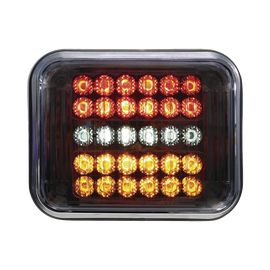 Bisel de luz led 7x9  con  funciones de  parada / giro / cola / reversa todo en uno
