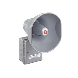 AudioMaster® Altavoz de bocina reentrante para megafonía y anunciamiento publico, 30W de Potencia, Listado contra incendios UL, Color Gris