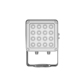 Lampara IR de Luz Continua / 16 Lámparas LED / Distancia Efectiva 16 a 25 metros / Cobertura 40° / Exterior IP66