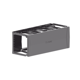 Organizador de Cables Horizontal PatchRunner™, Sencillo (Solo Frontal), Para Rack de 19in, 4UR
