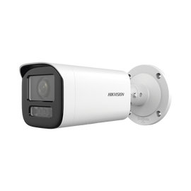 Bala IP 4 Megapíxel / Lente Motorizado 2.7 a 13.5 mm / Dual Light (50 mts IR + 50 mts Luz Blanca) / ACUSENSE Lite / Microfono Integrado / Exterior IP67 / WDR 120 dB / PoE / ONVIF / Micro SD