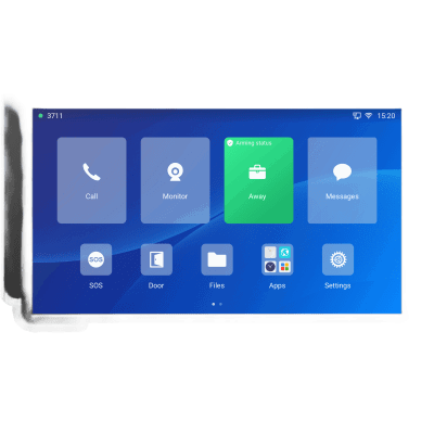 Estación de Intercomunicación SIP con Wi-Fi 6, Bluetooth y Control Total para Agendamiento de Salas y Edificios Inteligentes (Color Negro)