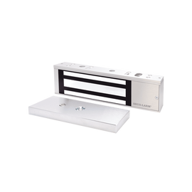 CERRADURA ELECTROMAGNETICA DE 600LB EN COLOR  NEGRO CON SENSOR DE ADHERENCIA Y LED DE STATUS