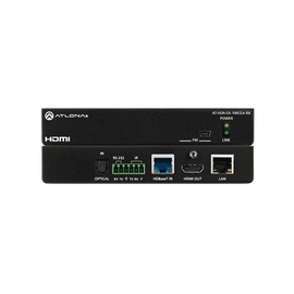 Receptor 4K HDR HDBaseT con control, Ethernet y alimentación remota