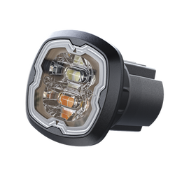 Estrobo Oculto, 6 LED, Claro, SAE Clase I, Empotrable, Lente Transparente