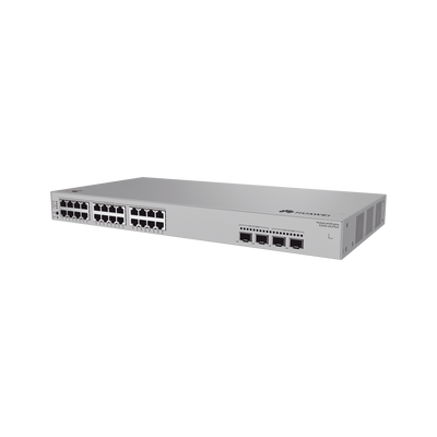 Switch de Acceso Gigabit Administrable PoE Capa 2 / 24 puertos 10/100/1000 Mbps (PoE) / 2 Puertos 2.5GE SFP + 2 Puertos 10GE SFP+ Uplink  / ERPS / IMGP Snooping / DHCP Snooping  /PoE Perpetuo / 192 W / Administración Nube Gratis