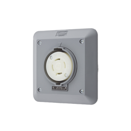 Receptáculo con Bloqueo de Media Vuelta Industrial 30 A 600 V CA / 3 Polos 4 Hilos / Nema L17-30R.