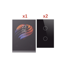 (Wifi) KIT 3 apagadores inteligentes ZigBee y 1 Pantalla de control touch táctil