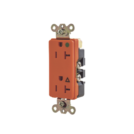Receptáculo Duplex de 20 A 125 V /  2 Polos 3 Hilos/ Nema 5- 20 R / Color Naranja/ Grado Hospital.