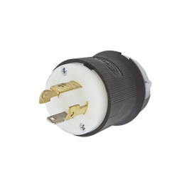 Clavija con Bloqueo de Media Vuelta Industrial 30 a 125/250 V CA / 3 Polos 4 Hilos / Nema L14-30P.