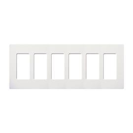 Placa 6 espacios pata dimmer o apagadores Lutron