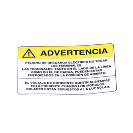 Etiqueta de Videovigilancia en Vinil Adhesivo Mate / Paquete con 10