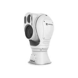 Mini Punta de Poste IP Dual / Térmica 25 mm (384 X 288) + Óptico 32X (4 Megapixel) / 800 mts IR / IP66 / Detección de Temperatura / microSD