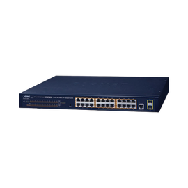 Switch PoE Administrable Capa 2 / 24 Puertos10/100/1000BASE-T / 2 SFP 100/1000BASE-X / POE 802.3af/at