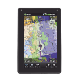 Navegador portátil aera 760, muestra información de trafico aéreo y una excelente visualización por medio de su  pantalla con visión 3D  touch screen.