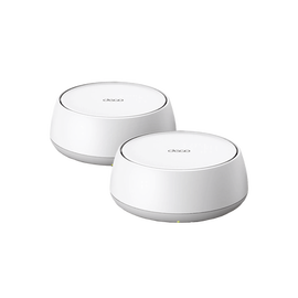 KIT 2 Routers Inalámbrico MESH Interior para Hogar / Doble Banda Wi-Fi 7 BE3600 Mbps / 2 Puerto 2.5 Gigabit WAN/LAN / 4 Antenas Internas / Operación Multi-Link MLO / Administración Mediante la App Deco (iOS, Android) / HomeShield