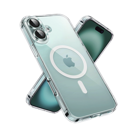 Funda protectora magnética transparente UGREEN Classy para iPhone 16 Plus (transparente)