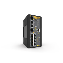 Switch Industrial PoE+ administrable de 8 Puertos 10/100/1000 Mbps + 2 puertos SFP Combo, 120 W
