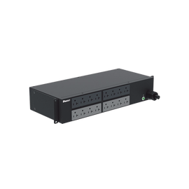 PDU Básico para Distribución de Energía, Enchufe de Entrada NEMA L5-30P, Con 16 Contactos NEMA 5-20R, Instalación Horizontal de 19in, 2 UR, 30 Amp, 208 Vca