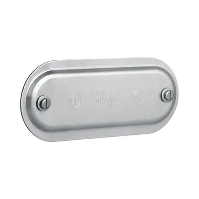 Tapa de Aluminio para Condulet Ovalada de 1