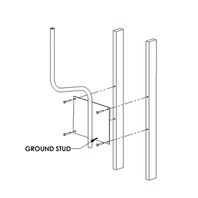 Soporte para montaje en pared compatible con linea de antenas OMNI-B