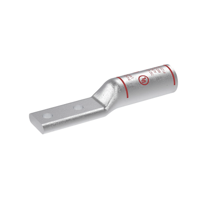 Terminal Conector de Compresión Bimetálica Pan-Lug™ 750 KCMIL, Aluminio Base con Recubrimiento Estañado, y dos Orificios de 1/2