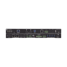 Switch Matriz Omega 1 Entrada HDBaseT y 2 Entradas HDMI y 1 Salida HDMI, amplificador mezclador y concentrador USB