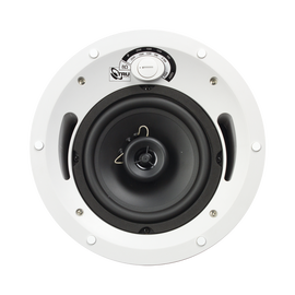 Altavoz comercial de 2 vías, 70V /100V /8 Ohms, en techo, woofer de polipropileno 6.5 in, tweeter PEI 3/4in, 5-60 Watts, UL