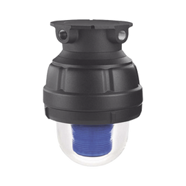 Luz LED, a prueba de explosiones, UL y cUL para Clase I, División 1, Grupo C y D; Clase I, División 2, Grupos A y B; Clase II, División 1, Grupos E, F y G; Clase III, 120-240 VCA, Azul