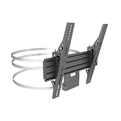 MONTAJE PARA PANTALLAS DE 32 A 65 PULGADAS EN COLUMNA| VESA 100 X 100 HASTA 400 X 400 | COLOR NEGRO| CAP. MAX 35KG
