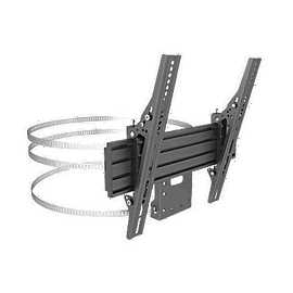 MONTAJE PARA PANTALLAS DE 32 A 65 PULGADAS EN COLUMNA| VESA 100 X 100 HASTA 400 X 400 | COLOR NEGRO| CAP. MAX 35KG