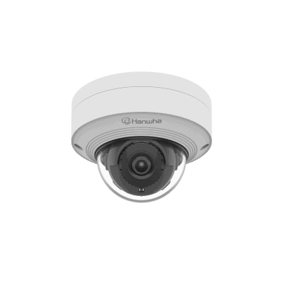 Cámara IP tipo Domo con IA 5MP / FPS Máximo 30fps / Color 0.05Lux / Lente Fija 2.4mm / H.265 / Día y Noche / WDR 120dB / IP66 / IK10 / NEMA4X / NDAA