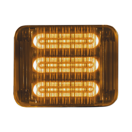 Luz perimetral led prizm  II de 7x9, ref 8, lente de color ambar